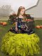 Cheap Floor Length Ball Gowns Sleeveless Green Girls Pageant Dresses Lace Up