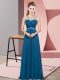 Flirting Sleeveless Backless Floor Length Beading Homecoming Dress