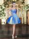 Edgy Tulle Sweetheart Sleeveless Lace Up Beading Prom Dress in Baby Blue
