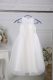 Noble White Tulle Zipper Flower Girl Dresses for Less Sleeveless Floor Length Lace