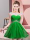 New Arrival Mini Length A-line Sleeveless Green Prom Dress Backless