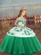 Straps Sleeveless Side Zipper Little Girls Pageant Gowns Green Organza Straps Sleeveless Side Zipper Little Girls Pageant Gowns Green Organza