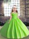 Elegant Ball Gowns Little Girl Pageant Gowns Spaghetti Straps Tulle Sleeveless Floor Length Lace Up