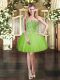 Clearance Sweetheart Neckline Beading and Ruffles Prom Gown Sleeveless Lace Up