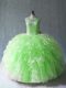 High Class Floor Length Ball Gowns Sleeveless Quinceanera Gown Lace Up
