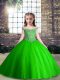 Glorious Sleeveless Tulle Lace Up Little Girls Pageant Dress Wholesale for Party and Wedding Party