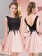 On Sale Pink Sleeveless Lace Mini Length Damas Dress
