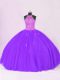 Nice Sleeveless Lace Up Floor Length Beading and Appliques Vestidos de Quinceanera