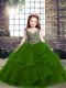 Dazzling Sleeveless Lace Up Floor Length Beading and Ruffles Winning Pageant Gowns