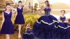 Fine Sweetheart Sleeveless Organza Quinceanera Gown Ruffles Lace Up
