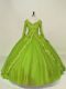 Side Zipper Sweet 16 Dresses Olive Green for Sweet 16 and Quinceanera with Lace and Appliques