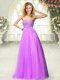 Sleeveless Zipper Floor Length Beading Prom Dresses