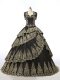 Black Lace Up Sweetheart Embroidery Quince Ball Gowns Satin Sleeveless