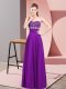 Popular Strapless Sleeveless Chiffon Homecoming Dress Beading Zipper