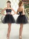Ideal Sleeveless Lace Up Mini Length Beading Prom Party Dress