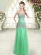 Column/Sheath Tulle Sweetheart Sleeveless Beading Floor Length Zipper Party Dress Wholesale