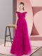 Floor Length A-line Sleeveless Fuchsia Prom Party Dress Lace Up Floor Length A-line Sleeveless Fuchsia Prom Party Dress Lace Up