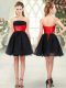 Strapless Sleeveless Organza Evening Dress Beading Lace Up