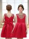 Red Zipper Scoop Appliques Toddler Flower Girl Dress Satin Sleeveless