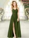 Dynamic Sleeveless Zipper Floor Length Ruching Womens Party Dresses