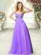 Hot Sale Floor Length Lavender Prom Dresses Sweetheart Sleeveless Zipper