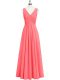 Best Sleeveless Ruching Zipper Prom Dresses