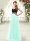 Sleeveless Zipper Floor Length Appliques Prom Dresses