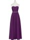 Purple Dress for Prom Prom and Party with Beading Sweetheart Sleeveless Zipper