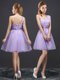 Admirable One Shoulder Sleeveless Lace Up Mini Length Lace Court Dresses for Sweet 16