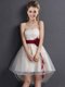 Dramatic Champagne Organza Lace Up Sweetheart Sleeveless High Low Vestidos de Damas Lace and Hand Made Flower