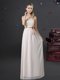 Chiffon Sleeveless Floor Length Dama Dress and Lace and Belt