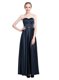 Top Selling Black Zipper Sweetheart Beading Prom Gown Satin Sleeveless