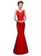 Fashionable Red Sleeveless Lace Lace Up Homecoming Dress for Prom and Party