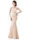 Romantic Peach Sweetheart Zipper Beading and Lace Sleeveless