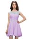 Clearance Lavender Scoop Zipper Beading Prom Party Dress Sleeveless