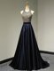 Graceful Black Prom Dresses Prom and For with Beading Scoop Sleeveless Brush Train Backless Graceful Black Prom Dresses Prom and For with Beading Scoop Sleeveless Brush Train Backless