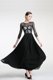 Black Column/Sheath Scoop 3 4 Length Sleeve Chiffon Ankle Length Zipper Lace Prom Evening Gown