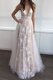 Spectacular White Backless Prom Dresses Lace Sleeveless Floor Length