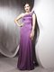 Beautiful Lilac One Shoulder Neckline Beading Homecoming Dress Sleeveless Side Zipper
