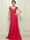 Cap Sleeves Sweep Train Backless With Train Beading Homecoming Dress