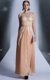 Fitting Scoop Floor Length Peach Prom Dress Chiffon Sleeveless Lace