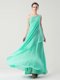 On Sale One Shoulder Sleeveless Side Zipper Ankle Length Beading and Ruching Dress for Prom