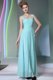 Charming Straps Sleeveless Zipper Prom Dresses Aqua Blue Chiffon Charming Straps Sleeveless Zipper Prom Dresses Aqua Blue Chiffon