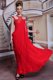 Inexpensive Red Column/Sheath Chiffon Scoop Sleeveless Beading and Appliques Floor Length Side Zipper Prom Gown