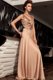Custom Made Sleeveless Backless Floor Length Beading and Ruching Evening Dress