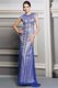 Dramatic Scoop Sleeveless Satin Prom Party Dress Beading and Sequins Backless