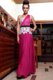 One Shoulder Fuchsia Sleeveless Chiffon Side Zipper for Prom and Party