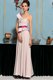 Charming Sleeveless Organza Floor Length Side Zipper Dress for Prom in Pink with Pattern