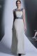Vintage White Zipper Embroidery Sleeveless Floor Length
