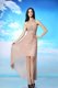 Peach Homecoming Dress Prom and Party and For with Ruching High-neck Sleeveless Side Zipper
